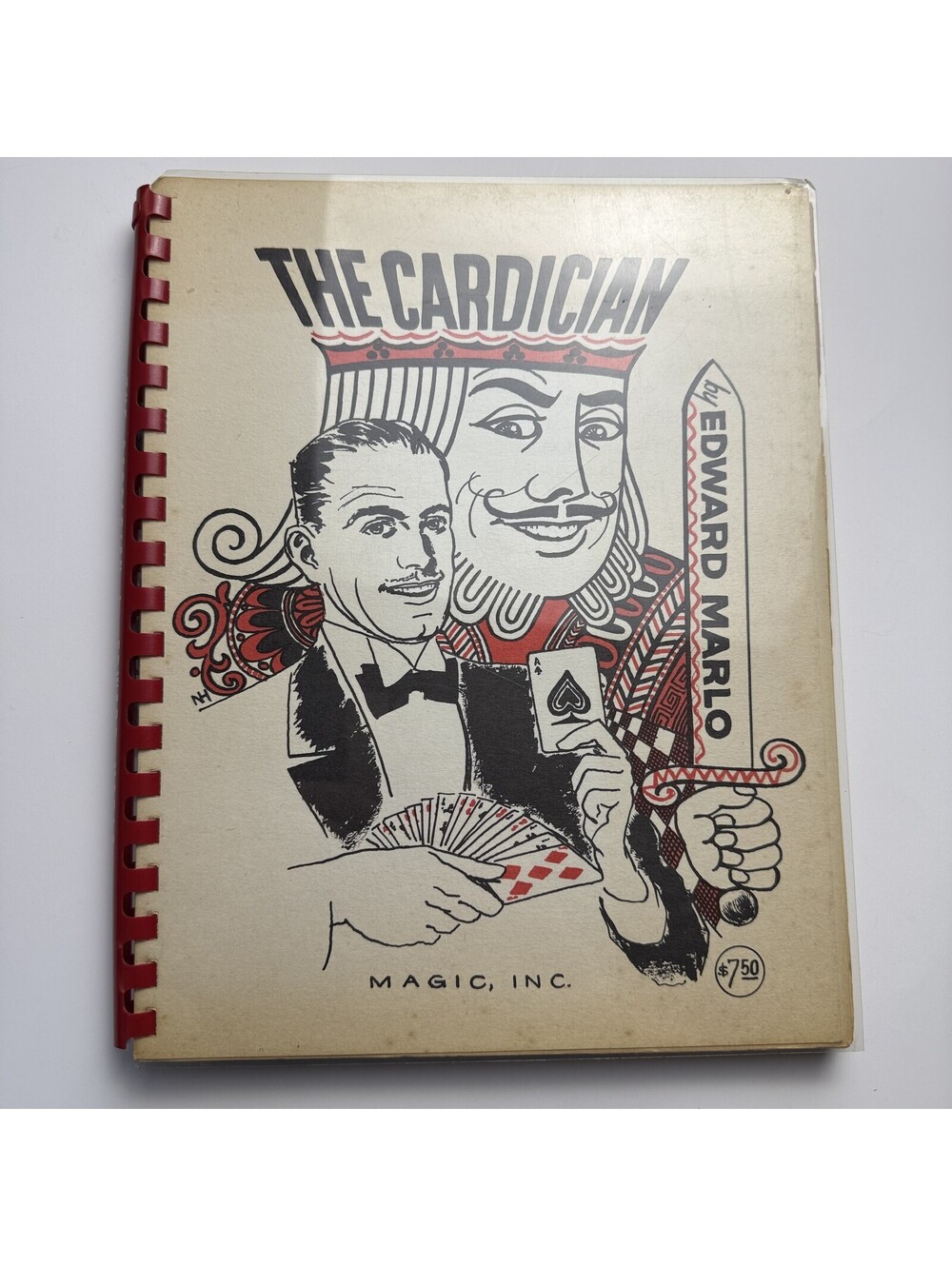 The Cardician Edward Marlo 1965 2nd Printing Comb Bound Card Magic and Sleight